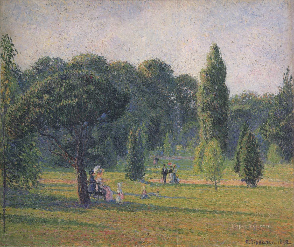 gardens at kew sunset 1892 Camille Pissarro Oil Paintings